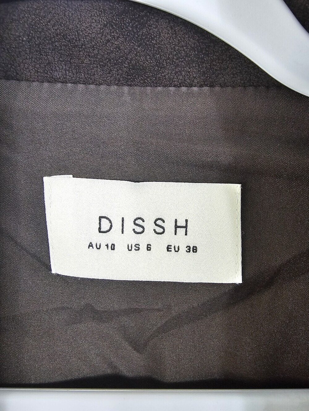 DISSH Oakland oversized jacket in chocolate size 6 - Picture 3 of 11